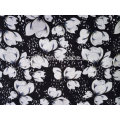 Fashion ladies 100 acrylic black floral winter scarf